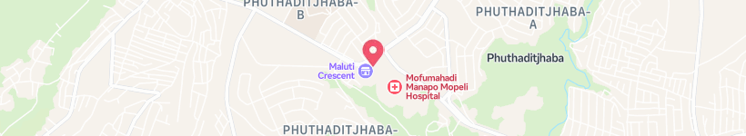 Map Of Parliament Road, Phuthaditjhaba, South Africa, Street