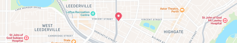 Map Of Charles Street, West Perth, Australia, Street