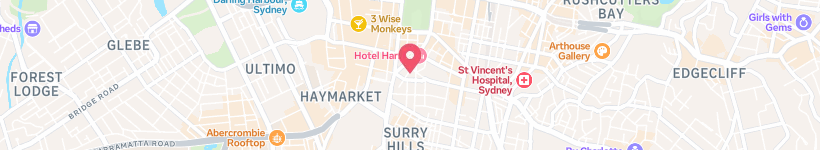 Map Of Foster Street, Surry Hills, Australia, Street