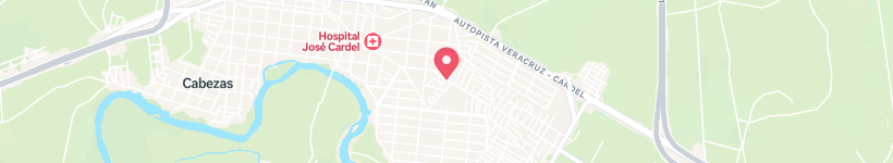 Map Of Emeterio Rojas, José Cardel, Mexico, Street