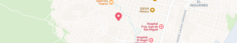 Map Of Manuel Ocaranza, Uruapan, Mexico, Street