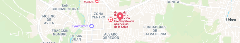 Map Of Del Peñón, Salvatierra, Mexico, Street