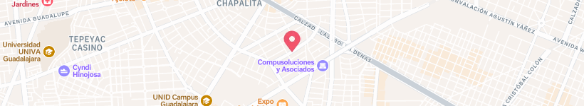 Map Of Avenida Tonantzin, Guadalajara, Mexico, Street
