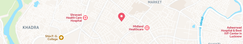Map Of Chandganj Garden Road, Lucknow, India, Street