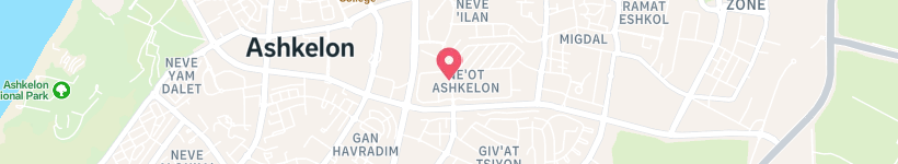 Map Of Yahadut Britanya Street, Ashkelon, Israel, Street