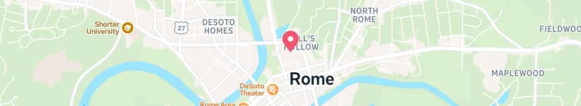 Map Of Turner McCall Boulevard Southwest, Rome, United States, Street