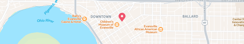Map Of Southeast Martin Luther King Junior Boulevard, Evansville, United States, Street