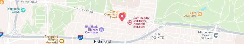 Map Of Bellevue Avenue, St Louis, United States, Street