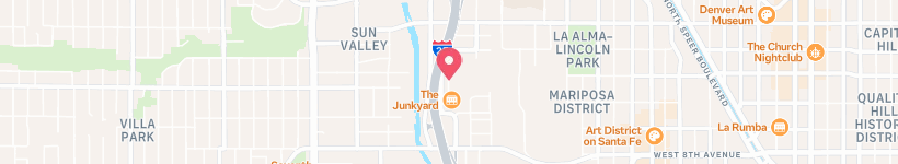 Map Of Xinca Ct, Denver, United States, Street