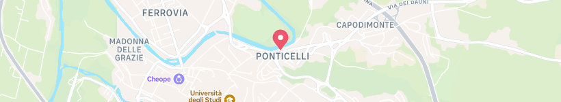 Map Of Via Ponticelli, Benevento, Italy, Street