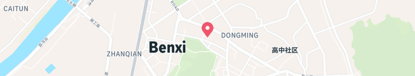Map Of Ren Min Lu, Benxi, China, Street
