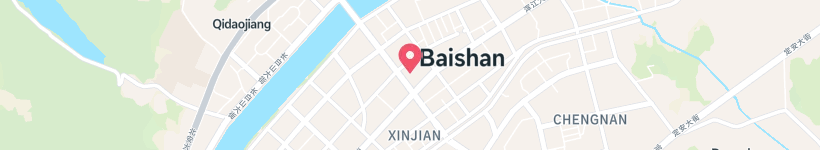 Map Of Min An Lu, Baishan, China, Street