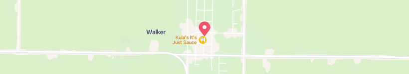 Mapa De Corner Tavern, Walker, Eua, Restaurant