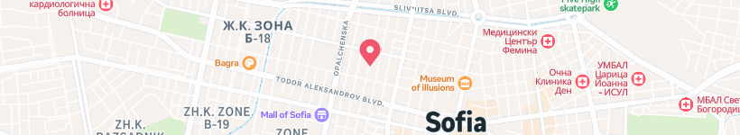 Map Of Ulitsa " Otets Paisiy ", Sofia, Bulgaria, Street