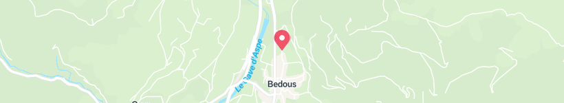 Map Of Rue Notre Dame, Bedous, France, Street