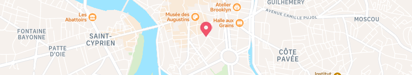 Map Of Place Saintes-Scarbes, Toulouse, France, Street