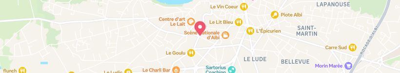 Map Of Rue De Ciron, Albi, France, Street