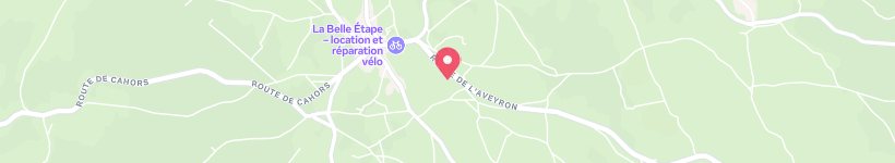 Map Of Avenue De Villefranche, Limogne-En-Quercy, France, Street