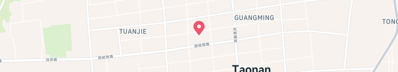 Map Of Xing An Nan Jie, Baicheng, China, Street