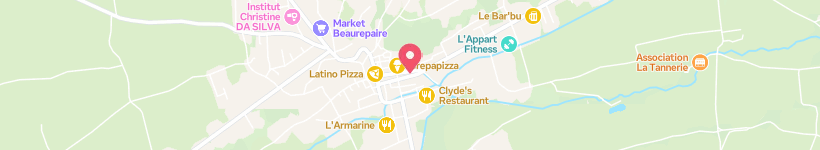Map Of Place Des Terreaux, Beaurepaire, France, Street