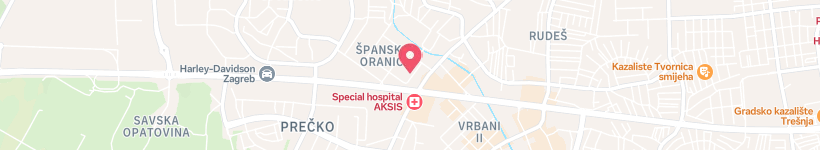 Map Of Šetalište 150. Brigade Hrvatske Vojske, Zagreb, Croatia, Street
