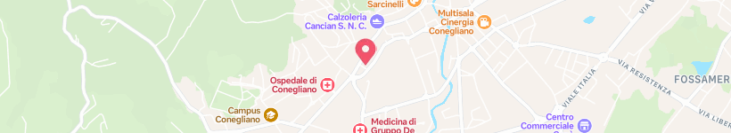 Map Of Piazza Cesare Beccaria, Conegliano, Italy, Street