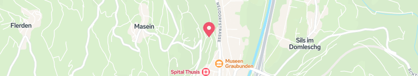 Map Of Hasensprungstrasse, Thusis, Switzerland, Street