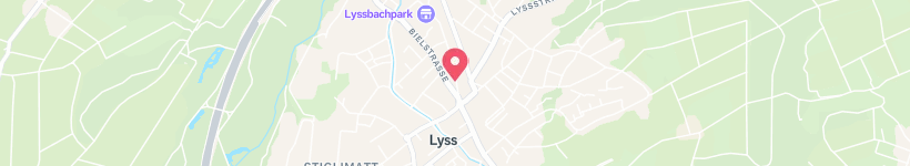 Map Of Bahnhofstrasse, Lyss, Switzerland, Street