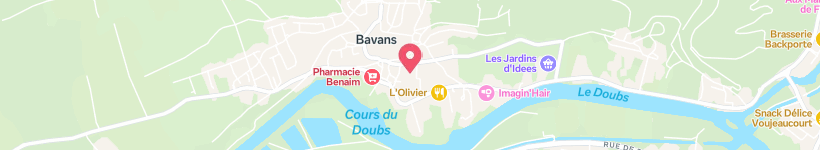 Map Of Impasse De La Chapelle, Bavans, France, Street