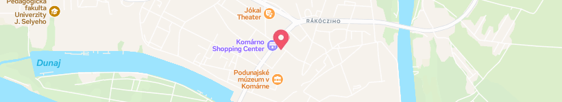 Mapa De Nám. M. R. Štefánika, Komárno, Eslováquia, Rua