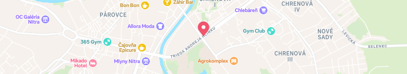 Map Of Corgon, Nitra, Slovakia, Bar