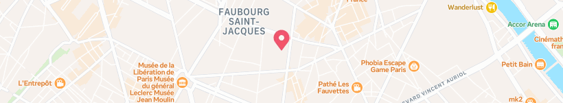 Map Of Rue De La Glacière, Paris, France, Street