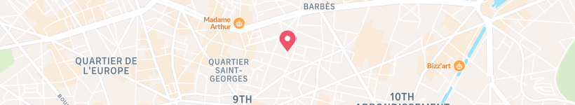 Map Of Rue Turgot, Paris, France, Street