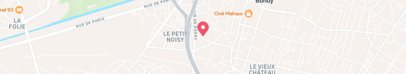 Map Of Rue Baudin, Bondy, France, Street
