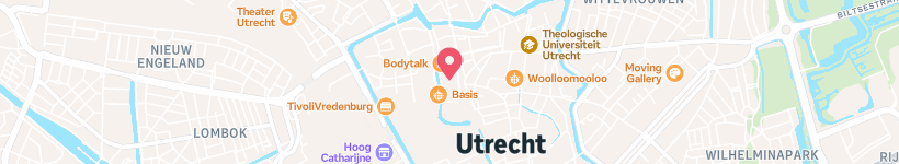 Map Of Potterstraat, Utrecht, The Netherlands, Street