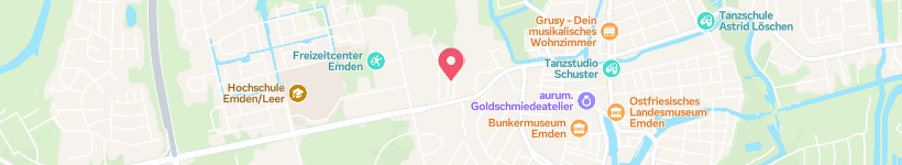 Map Of Am Kleinbahnhof-Ost, Emden, Germany, Street