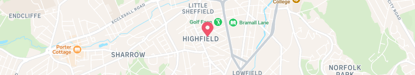 Karta Över Harwood Close, Sheffield, Storbritannien, Gatuadress