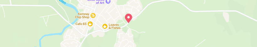 Map Of Victoria Terrace, Kemnay, United Kingdom, Street